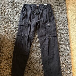 Dickies Black Cargo Pants Durable Cotton Blend